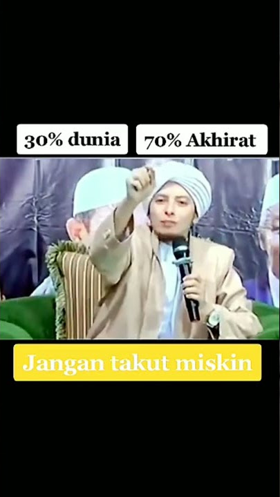 Habib Rifky Alaydrus : jangan takut miskin 😢