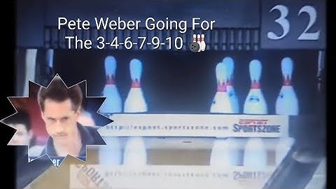 PBA Bowling 🎳 - Pete Weber Converts Difficult Split - 1997