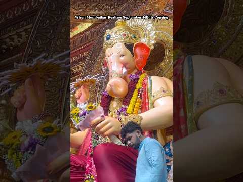 The Reaction Says It All😂🫶🏻 #ganpati #lalbaugcharaja #viral #love