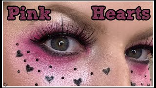 Pink Heart Makeup Tutorial #makeup #makeuptutorial #tutorial