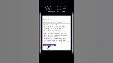 Summarize your long readings using weopi.com.🔍#website #AItutorials #weopi #freeai #ai #aitool