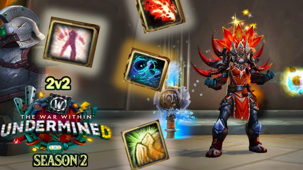 Resto Shaman PVP 2v2 ARENA SEASON 2 (WoW The War Within) [Patch 11.5] 💧😈💧