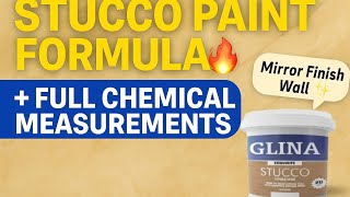 Stucco Paint Formula | Full Tutorial + Chemical Measurement & Mixing Guide (Mirror-Like Finish)