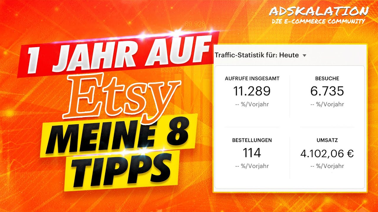 1 Jahr auf Etsy - Meine 8 Tipps für ein profitables Etsy Print on Demand Business