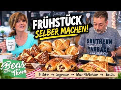 Brötchen, Laugenecken & Toasties: 4 Frühstücks-Klassiker selber machen | Bea & Thom
