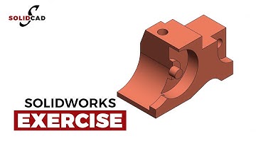 SolidWorks Exercise 7 | Certified SolidWorks Associate (CSWA) | SolidWorks Tutorial | SolidCad