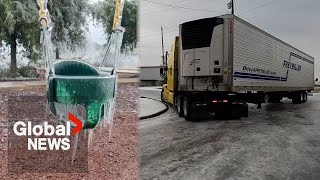 US ice storm: Power outages in Texas as treacherous road conditions kill 10 across states