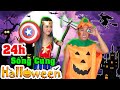 Thử Thách 24H Sống Cùng HALLOWEEN - Vê Vê Channel