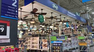 Video Tour of Lowes Ceiling Fan Department