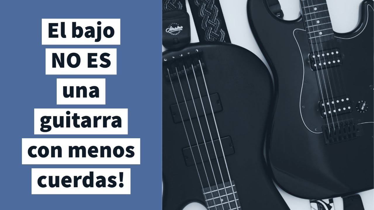 Cuál es la diferencia REAL entre el bajo y la guitarra? - YouTube