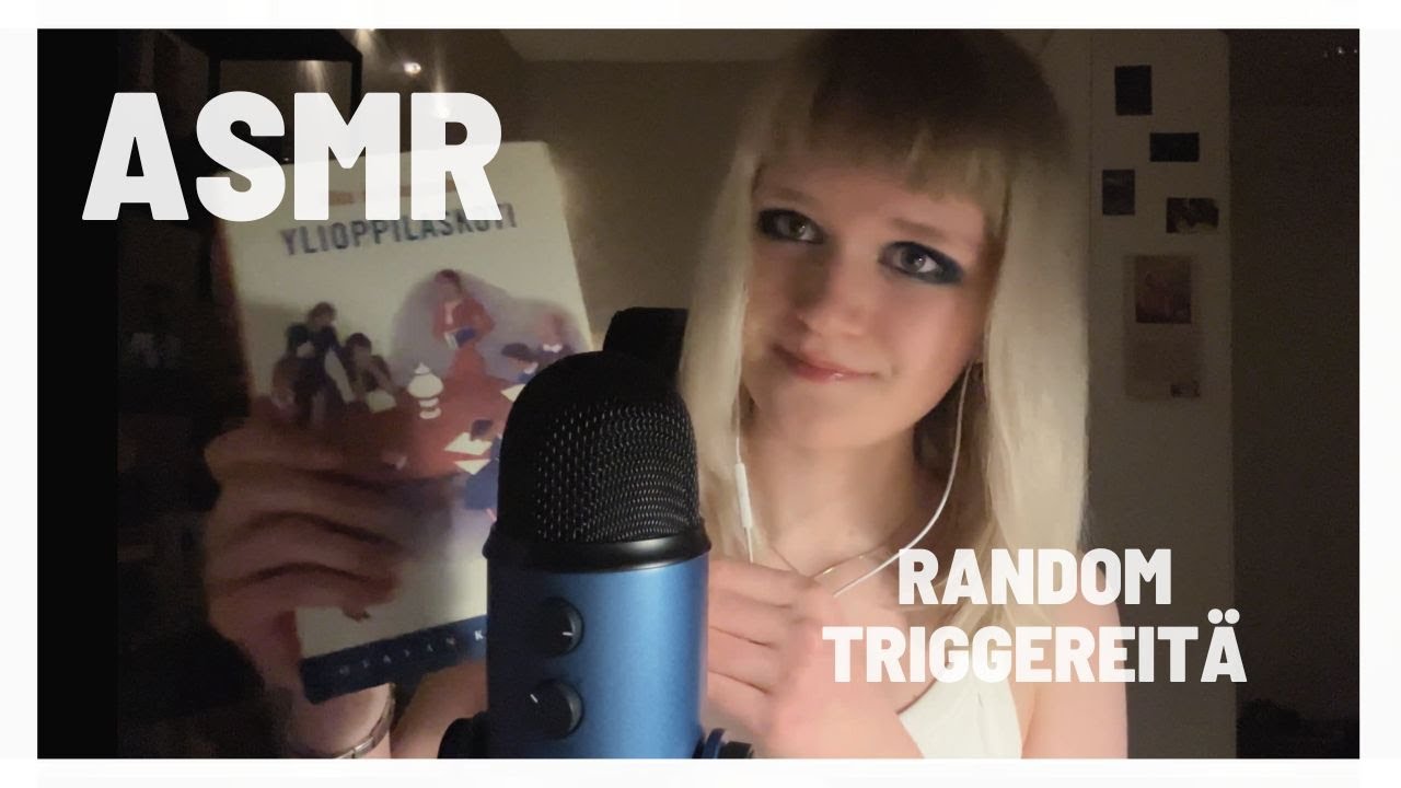 ASMR SUOMI | random triggereitä ja höpöttelyä 🍎🕯️