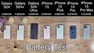 ULTIMATE Galaxy 24 vs iPhone 15 Battery And Charging Comparison