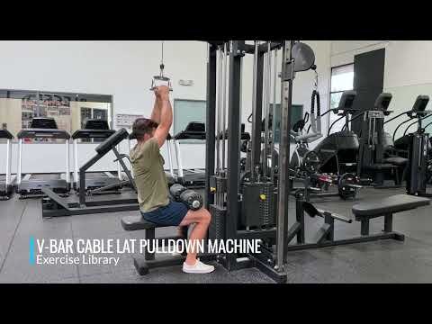 V-Bar Cable Lat Pulldown Machine