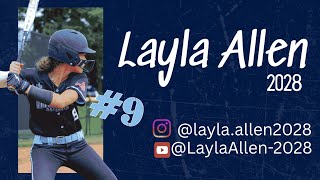 Layla Allen 2028; Stingrays Fall Classic Sept 2025 Game Highlights