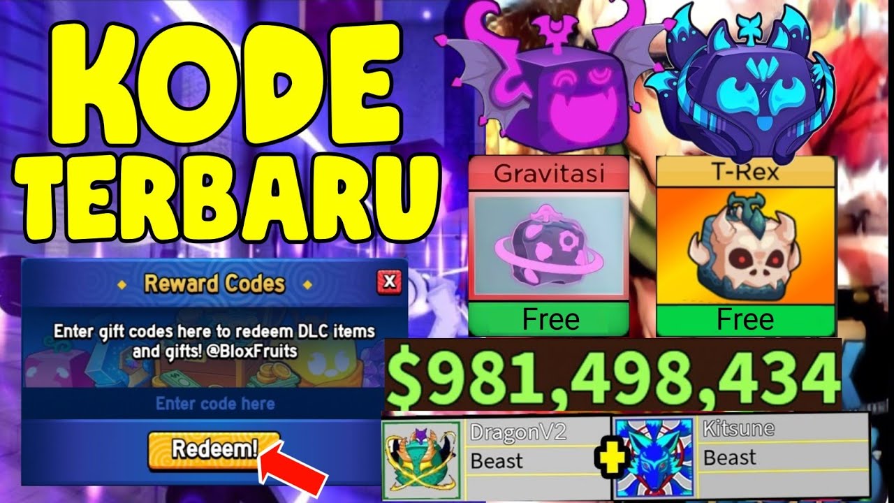 Kode baru kode redeem blox fruits terbaru kode redeem roblox blox
