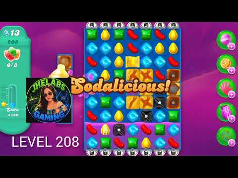CANDY CRUSH LEVEL 208 HARD LEVEL JHELABS GAMING