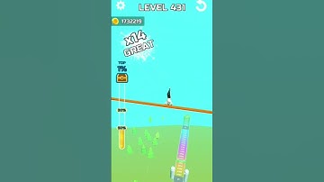 Stunt Rails Level 431 MAX DISTANCE - Playgame Android/iOS #gaming #trending #gamer #shorts