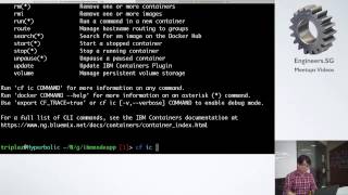 Lightning talk: Docker and IBM Bluemix - Docker Singapore
