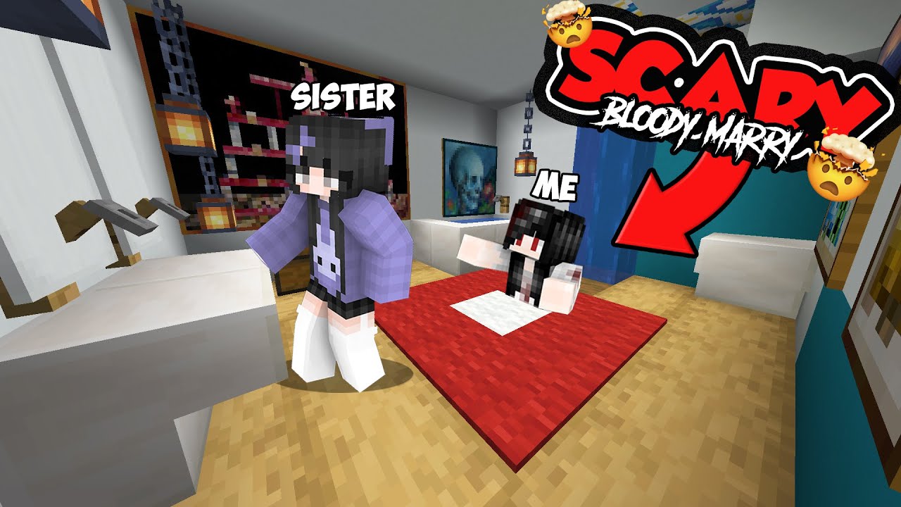 I Became BLOODY MARRY To Troll My Cute Sister in Minecraft | Hindi ...