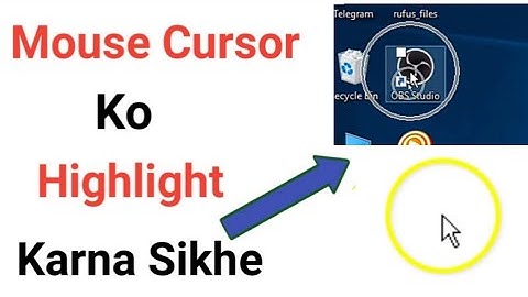 How To Get Circle Around Mouse Pointer in Windows PC Without Any Software
