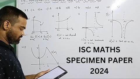 isc maths specimen paper 2024 solved, isc mathematics specimen paper solution 2024, class 12