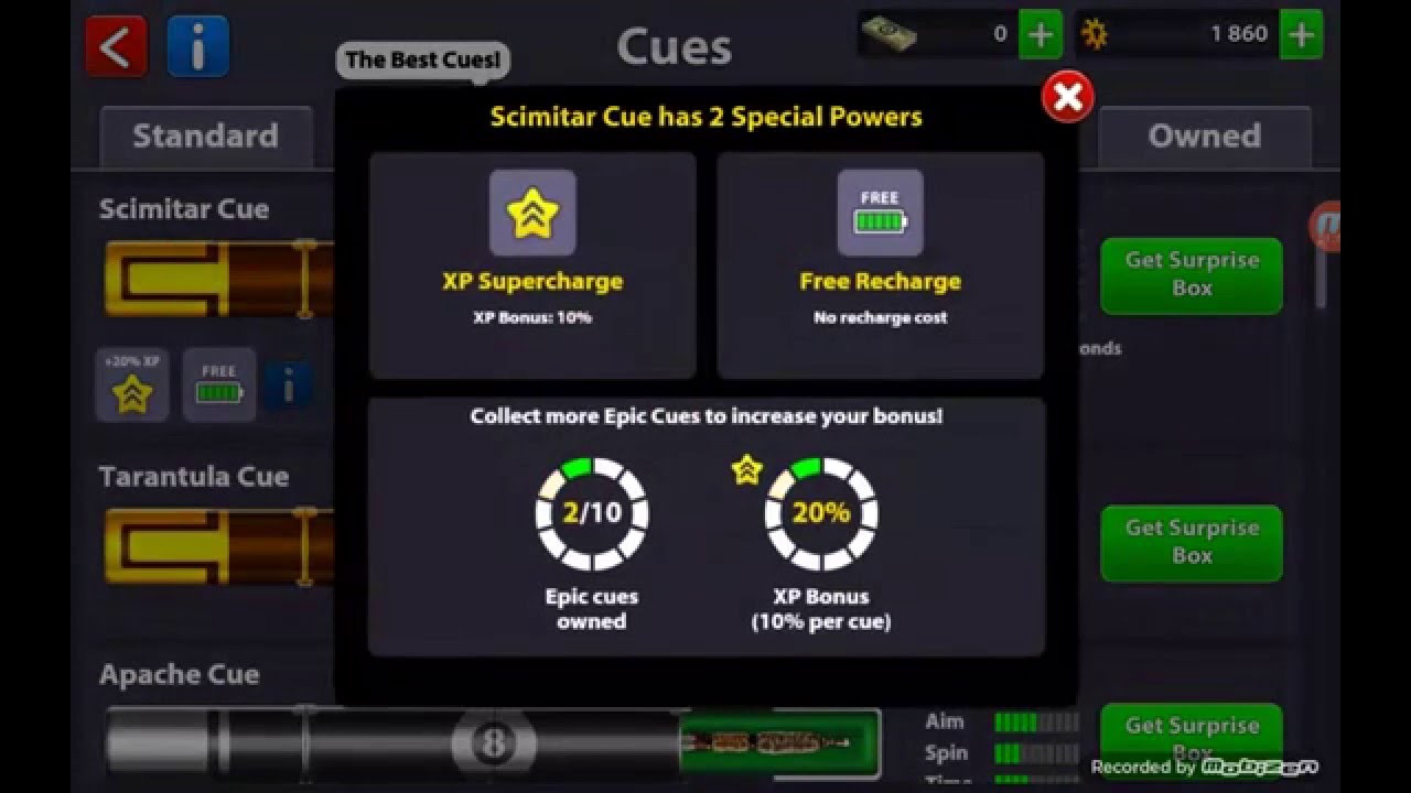 8 ball pool rare cue boxes hack - YouTube