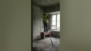 #machine #plasterer #rendering #renderings #plasteringwork #plastering #automatic #gypsum