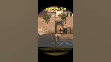 WINDOW SELF POP FLASH ON MIRAGE #shorts #csgo