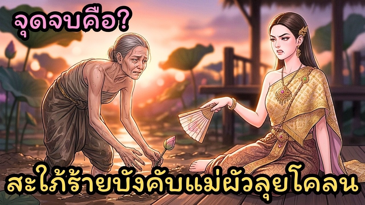 สะใภ้ใจยักษ์! บังคับแม่ผัวลงโคลนเก็บบัว สุดท้ายจุดจบช็อกทั้งหมู่บ้าน
