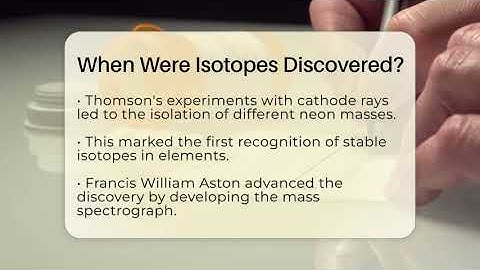 When Were Isotopes Discovered? - Science Through Time