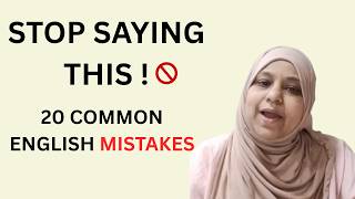🎯 20 common English mistakes and their corrections