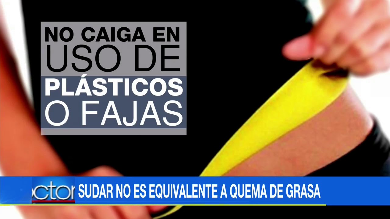 ¿Sudar mucho hace que adelgace?