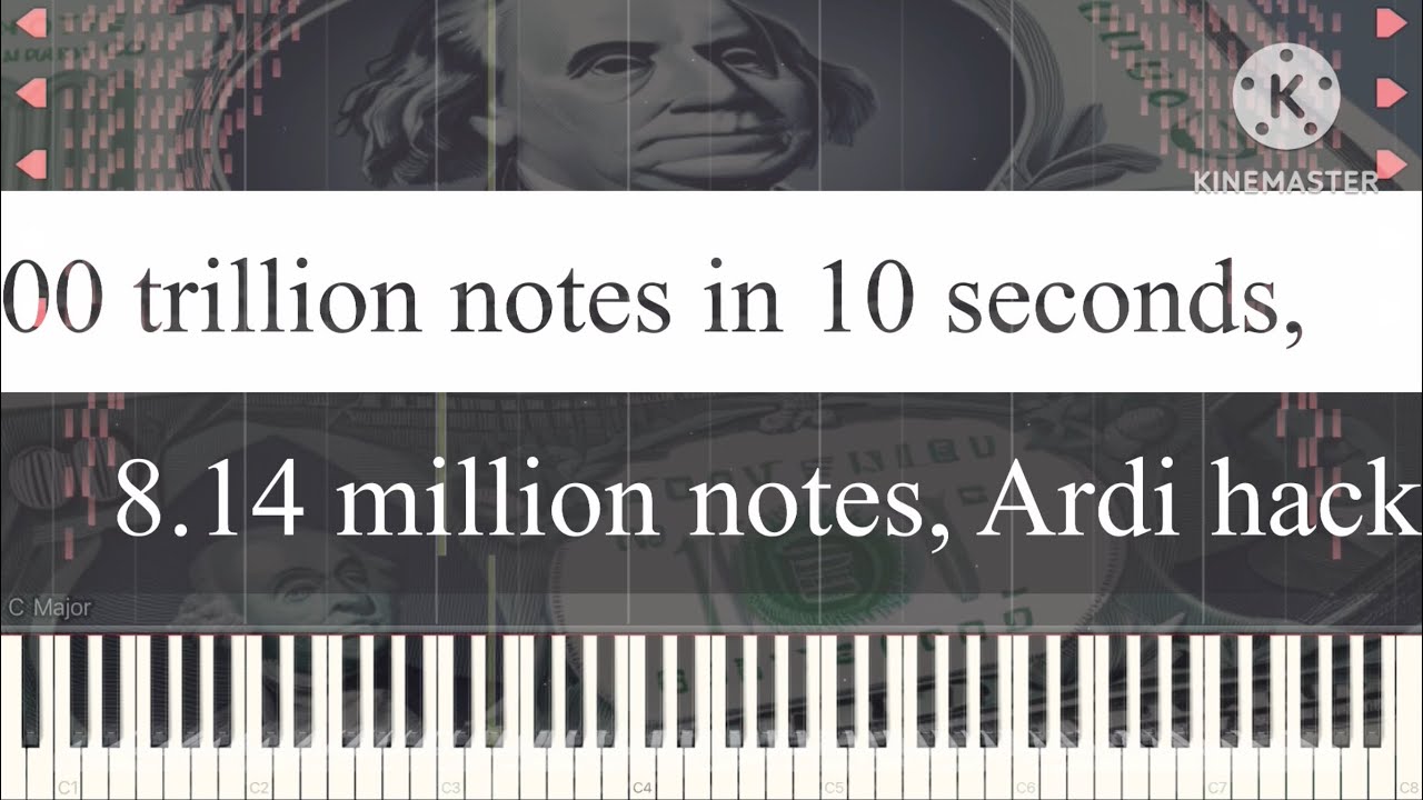 [Black Midi] 6000 trillion notes in 10 seconds, 8.14 million notes ...