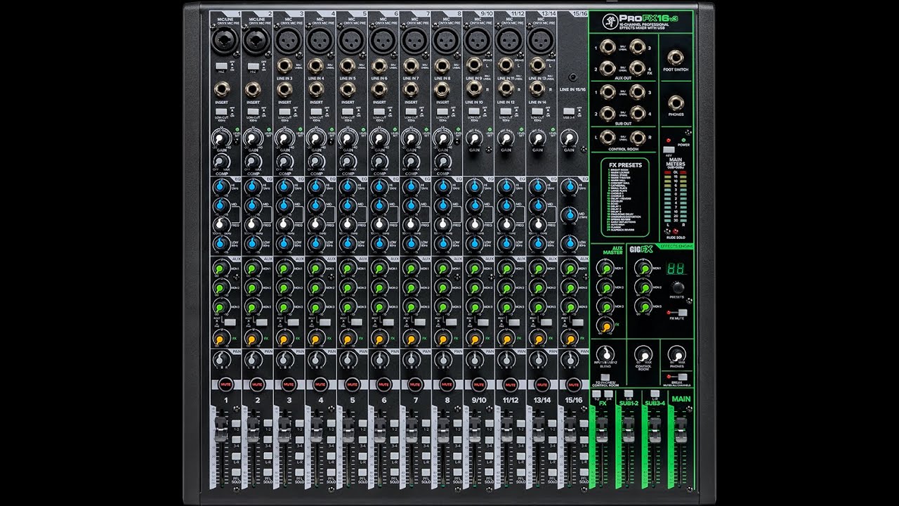 Mackie ProFX16v3 im Detail - YouTube