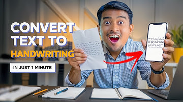How to convert text to handwriting online in 5 minutes