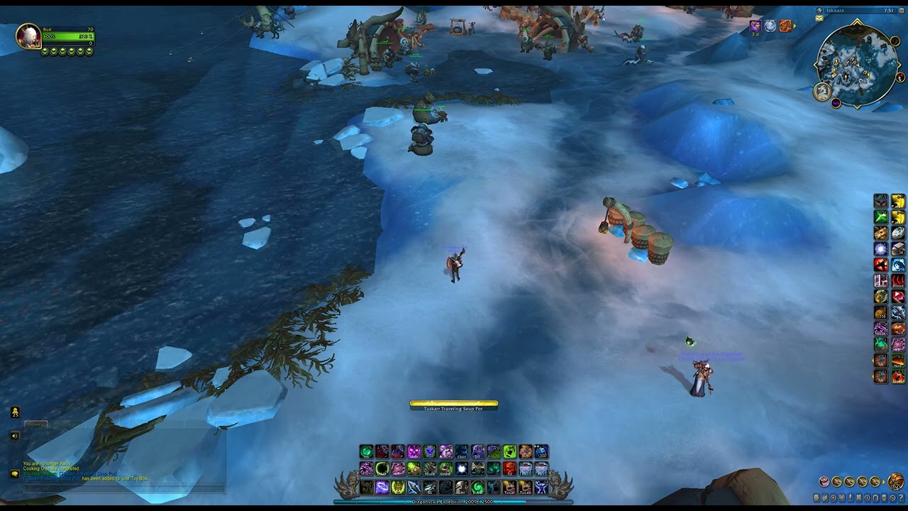 Tuskarr Traveling Soup Pot Toy use, WoW Dragonflight
