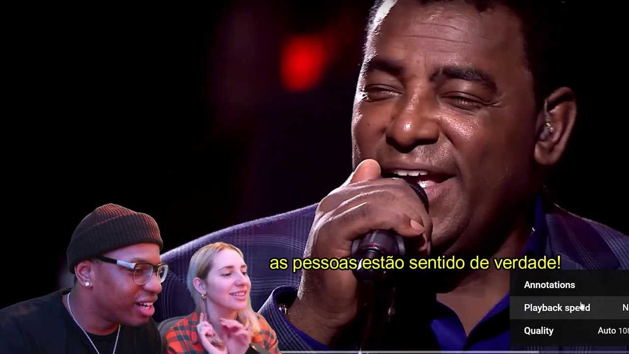 GRINGA REAGE A GIGANTES DO SAMBA - É Tarde Demais (Ao Vivo) 🇧🇷❤