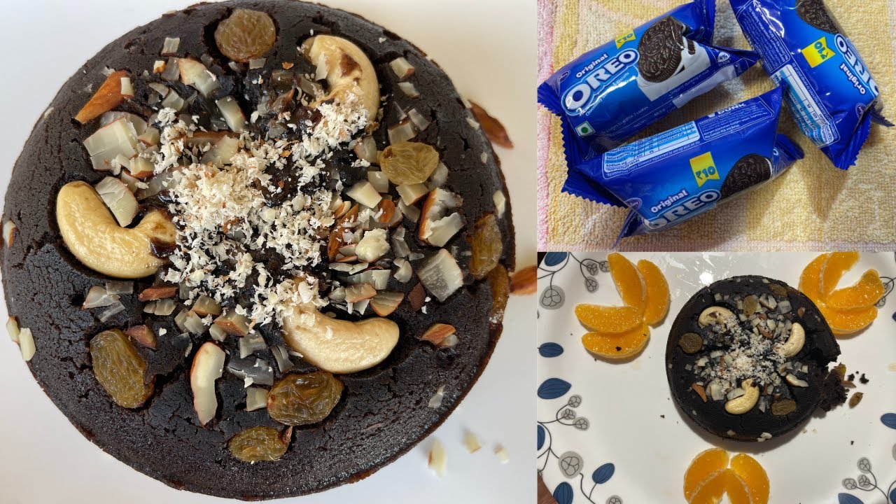 Only 3 Ingredients Oreo Cake Recipe (No Cream, No Cocoa powder)|Easy Birthday Cake|Oreo Biscuit Cake