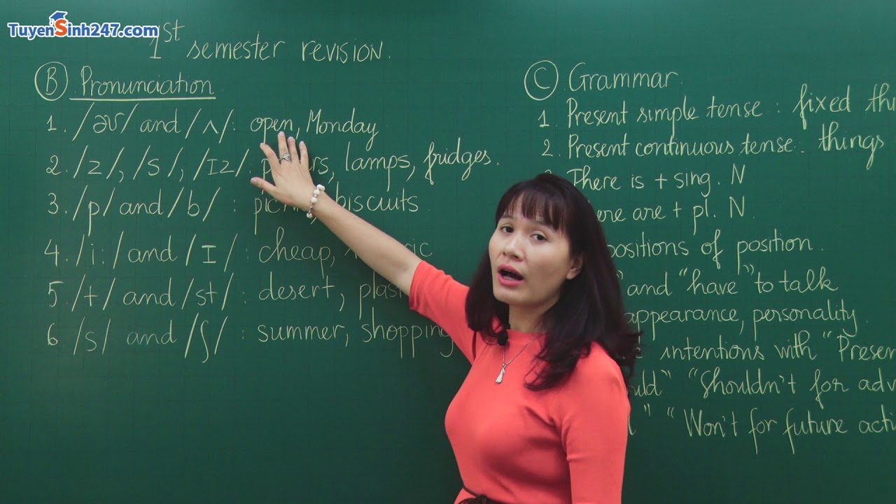 Ôn thi học kỳ I Tiếng Anh lớp 6 - Chương trình mới -... - youtube