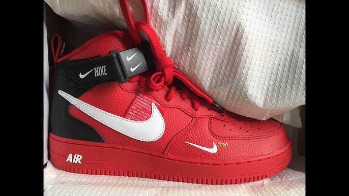 Nike Air Force 1 Mid '07 LV8 Red/White/Black 