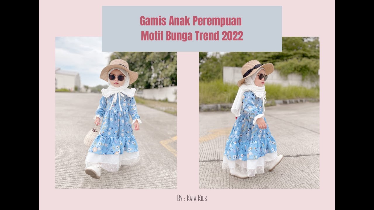 Gamis Anak Perempuan Motif Bunga Trend 2022