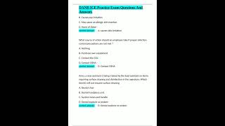 Danb Ice Practice Exam Questions And Answers Docx