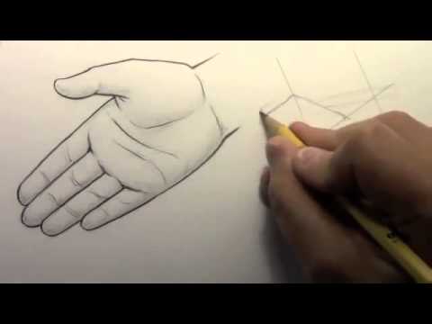 Resim Dersi Karakalemle Kolayca Gercek El Nasil Cizilir Youtube