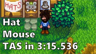 Stardew Valley - Hat Mouse TAS in 3:15.536