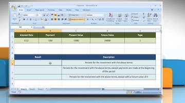 NPER function in  Excel :Tutorial
