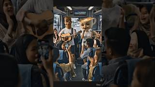 Cewek Nyanyi Lagu Rupiah di Dalam Bus, Penumpang Ikut Bernyanyi &amp; Tepuk Tangan #shorts #tungtung