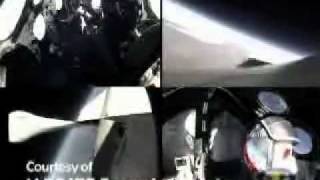 2004 Sep 29:  SpaceShipOne X-PRIZE Flight 1 -- Quad View