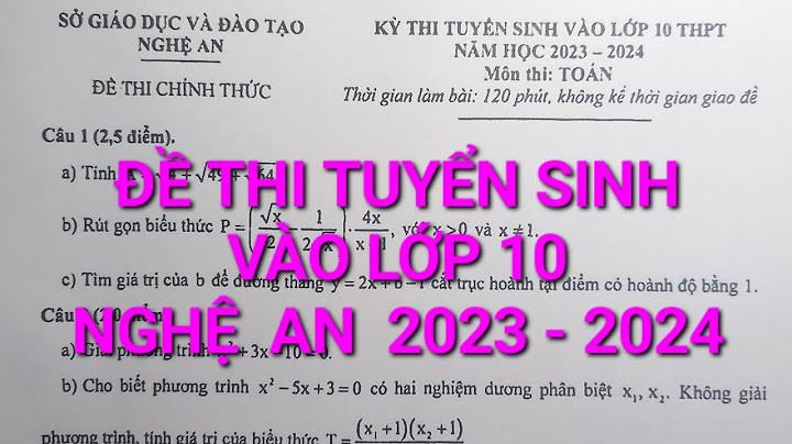 Đề thi thu vào lớp 10 môn toán nam 2023-2109 năm 2024