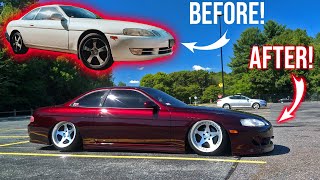 Building a Bagged, Big Single Turbo 1JZ Toyota Soarer in 30 minutes! 2 years of work in 1 Montage!