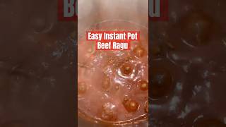Easy Instant Pot Beef Ragu Recipe #instantpotrecipes #recipeshorts
